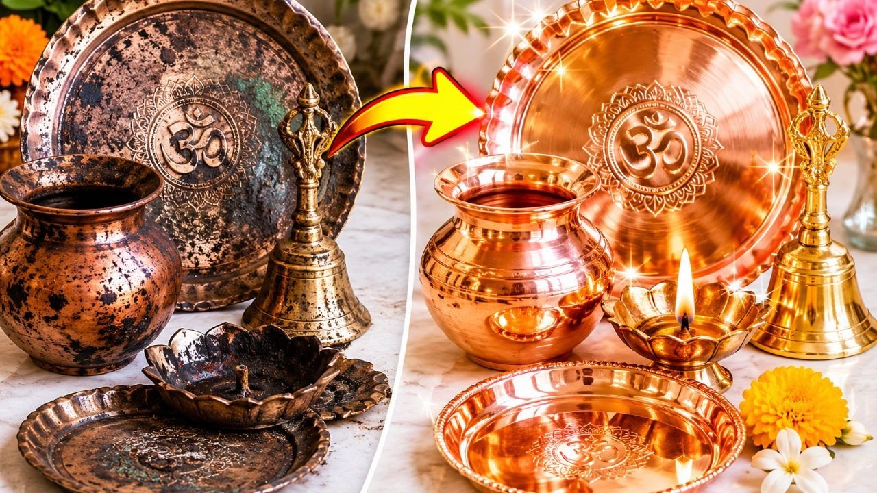 pooja ke bartan kaise saaf karen | tambe ke bartan kaise saaf karen | Pital ko kaise saaf karen
