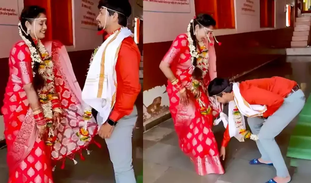 एक पति ऐसा भी: शादी के बाद बीवी के पैर छूकर लिया आशीर्वाद, 2 फिट ऊपर उछली नई नवेली बीवी.. एक पति ऐसा भी: शादी के बाद बीवी के पैर छूकर लिया आशीर्वाद, 2 फिट ऊपर उछली नई नवेली बीवी..