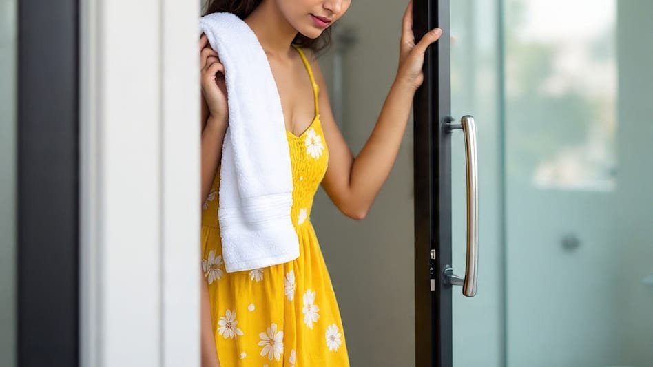 साली बाथरूम से नहाकर निकली तो उसका जीजा उसे देख रहा था। फिर साली ने कर दी ऐसी बात की
