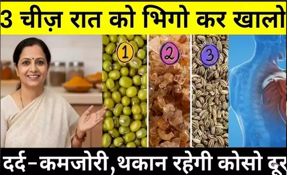 रात भर भिगोकर खाइए ये 3 चीज़ें और देखिए कैसे आपकी सेहत 10 गुना हो जाती है बेहतर रात भर भिगोकर खाइए ये 3 चीज़ें और देखिए कैसे आपकी सेहत 10 गुना हो जाती है बेहतर