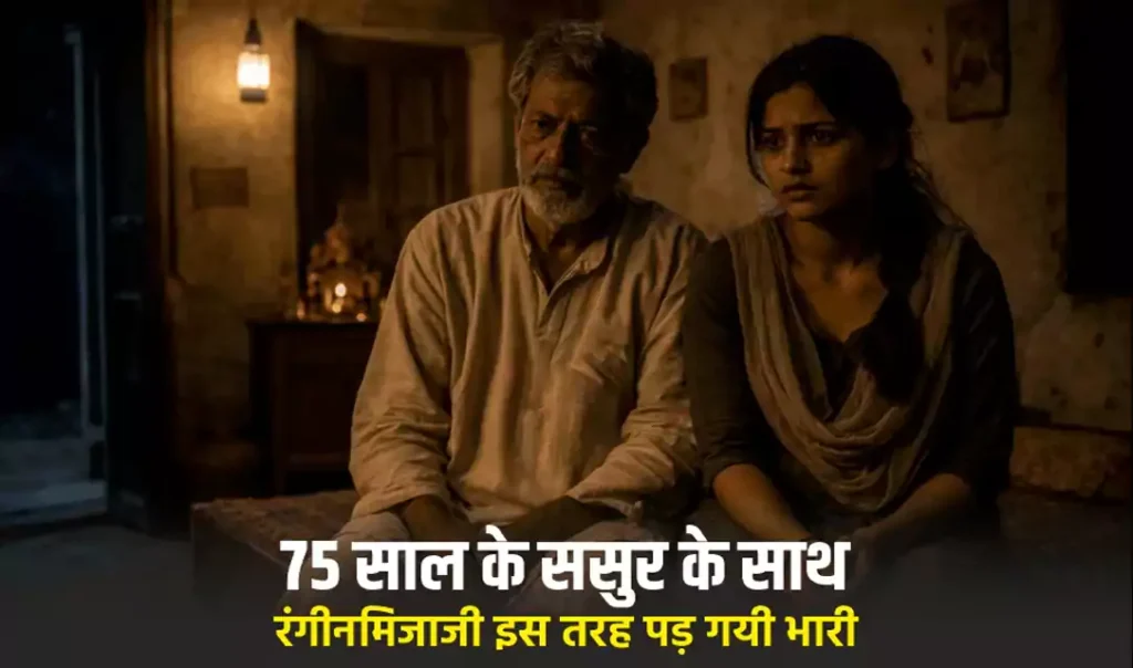 75 साल के ससुर के साथ रिश्ता बनाने के पैसे लेती थी बहु मगर रंगीनमिजाजी कुछ इस तरह पड़ गयी भारी 75 साल के ससुर के साथ रिश्ता बनाने के पैसे लेती थी बहु मगर रंगीनमिजाजी कुछ इस तरह पड़ गयी भारी