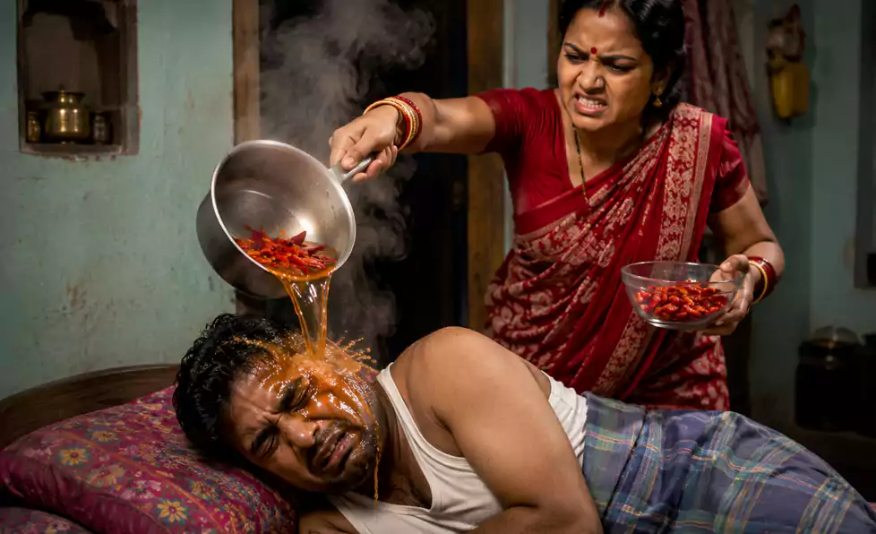 सो रहा था पति, पत्नी को आ गया गुस्सा, उबलते पानी में मिलाकर लाई मिर्च और कर दिया कांड… सो रहा था पति, पत्नी को आ गया गुस्सा, उबलते पानी में मिलाकर लाई मिर्च और कर दिया कांड…
