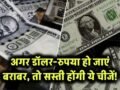 अगर डॉलर और रुपया हो जाएं बराबर, तो ये चीजें मिलेंगी इतनी सस्ती कि आप यकीन नहीं कर पाएंगे